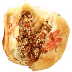 陕西商洛镇安手工点心传统老式核桃仁馅糕点月饼休闲零食特产500g