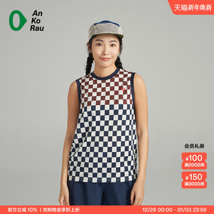 训练健身网球宽松运动背心 Can 女士夏季 stop AnKoRau安高若