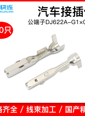 国产8100-3067 汽车端子 1.0mm接线铜镀锡插簧DJ622A-G1×0.6A