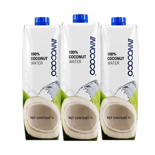 泰国进口INNOCOCO伊诺可可100%椰子水1L12瓶0脂椰青饮料饮品孕妇