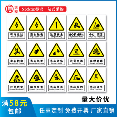 施工严禁烟火警告标志定制定做