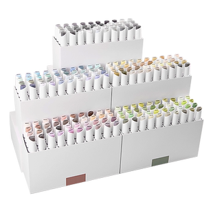 STA斯塔马克笔套装夏克梁全套200色环境园林景观建筑美术生专用手绘风景工业设计室内设计家插画专业灰系环艺