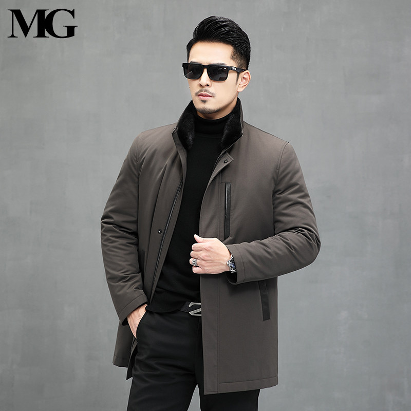 皮草整貂水貂立领爸爸尼克服