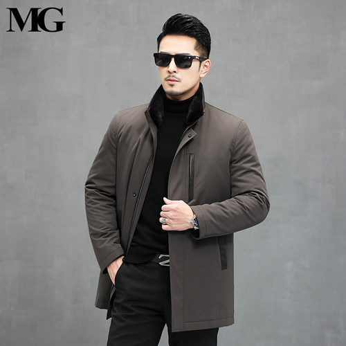 皮草整貂水貂立领爸爸尼克服