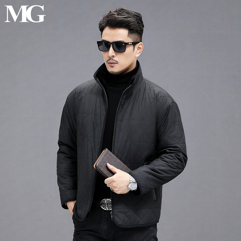 高档进口整貂绒内胆冬季男士立领貂皮大衣海宁皮草外套保暖尼克服