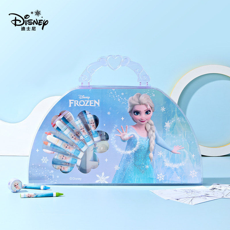 迪士尼水彩笔儿童14色画画笔套装elsa美术绘画涂鸦笔彩色油画棒,文具电教/文化用品/商务用品,水彩笔,淘宝优惠券,粉丝福利购,淘宝优惠卷