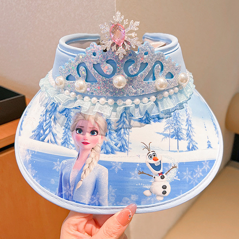 冰雪奇缘儿童防晒帽子夏季