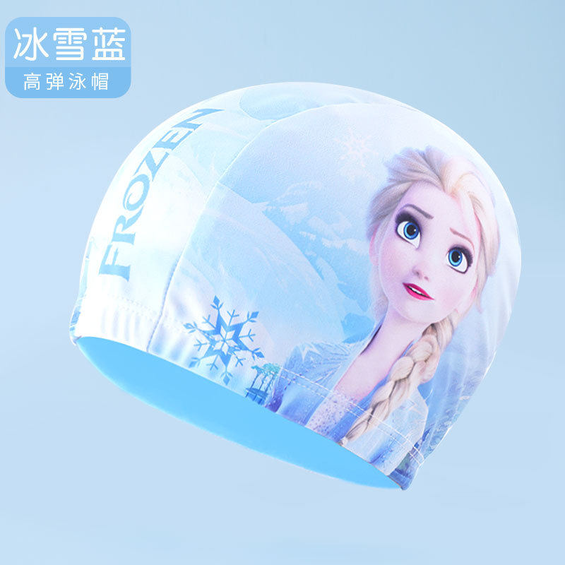 爱莎公主女童泳帽儿童游泳帽子