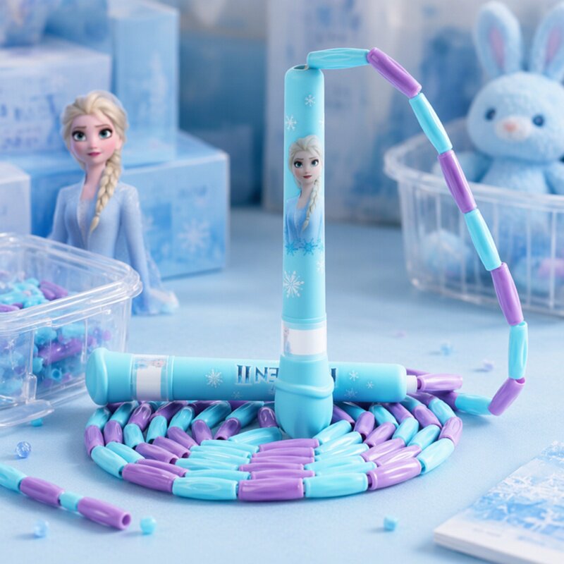 艾莎公主儿童竹节跳绳小学生专用