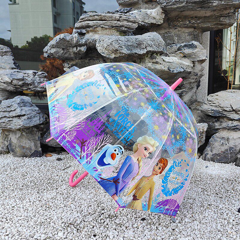 爱莎公主自动雨伞女童2-7岁