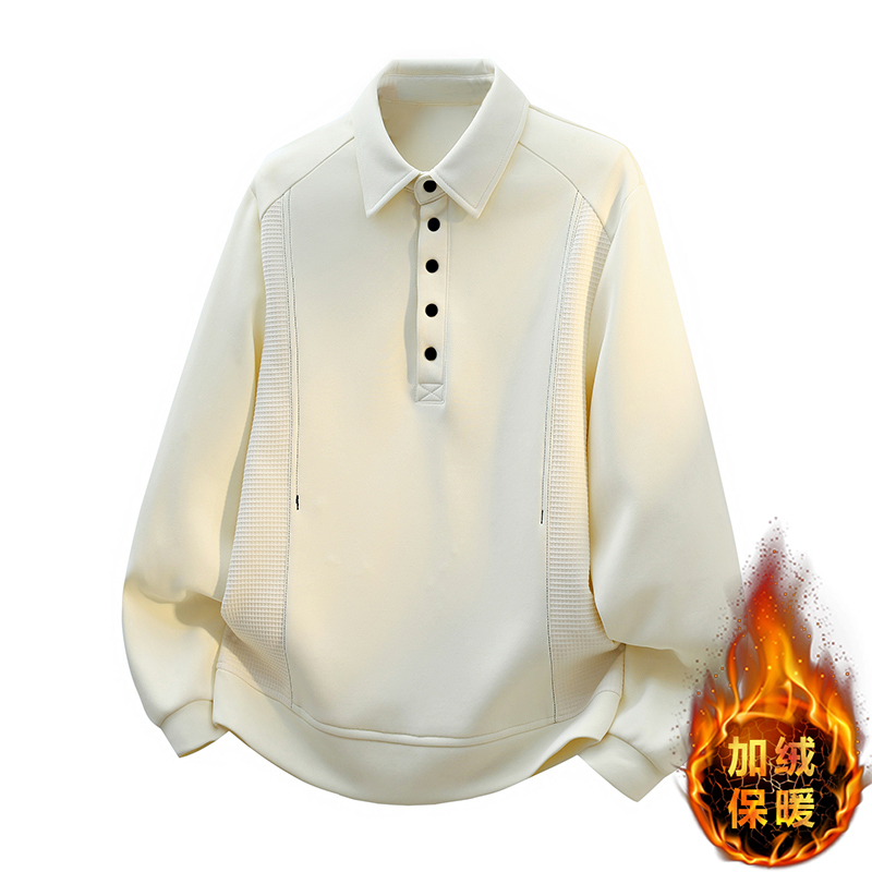 青少年潮流加绒加厚卫衣长袖T恤