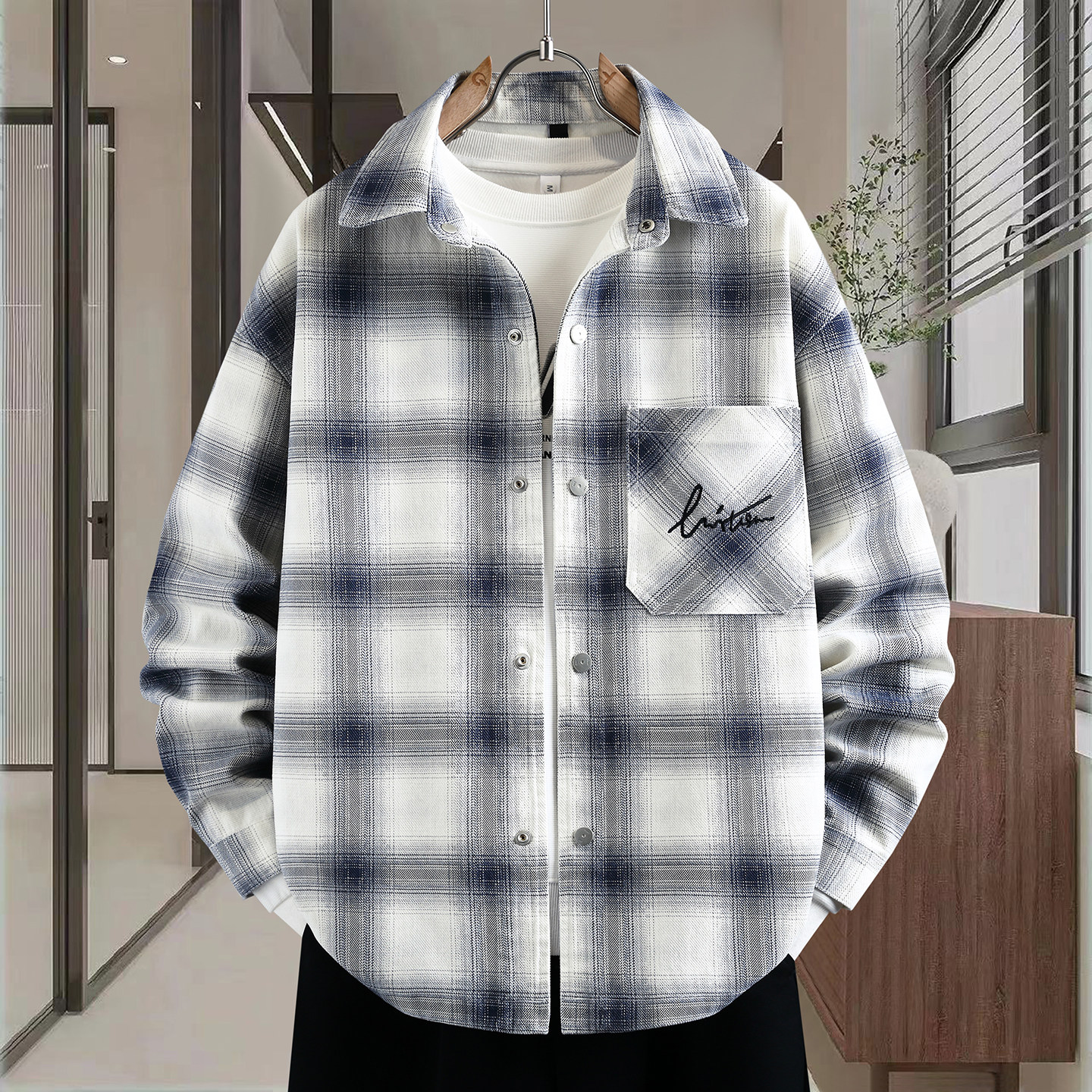 13青少年春季长袖衬衣15岁男孩中学生14大童帅气潮流宽松牛仔衬衫,男装,牛仔衬衫,淘宝优惠券,粉丝福利购,淘宝优惠卷