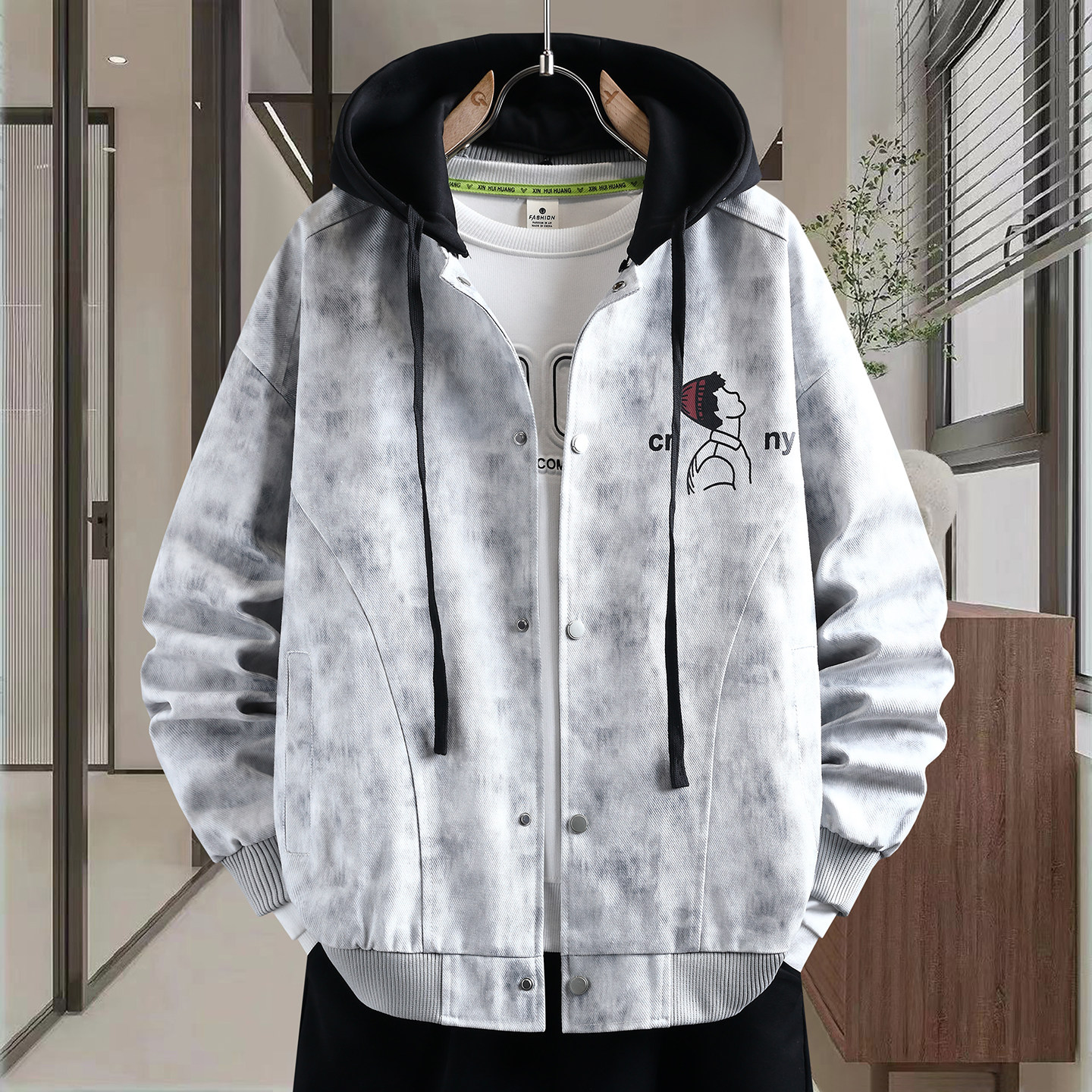 春季潮流宽松夹克男孩12帅气15岁初中学生13青少年14大童休闲外套