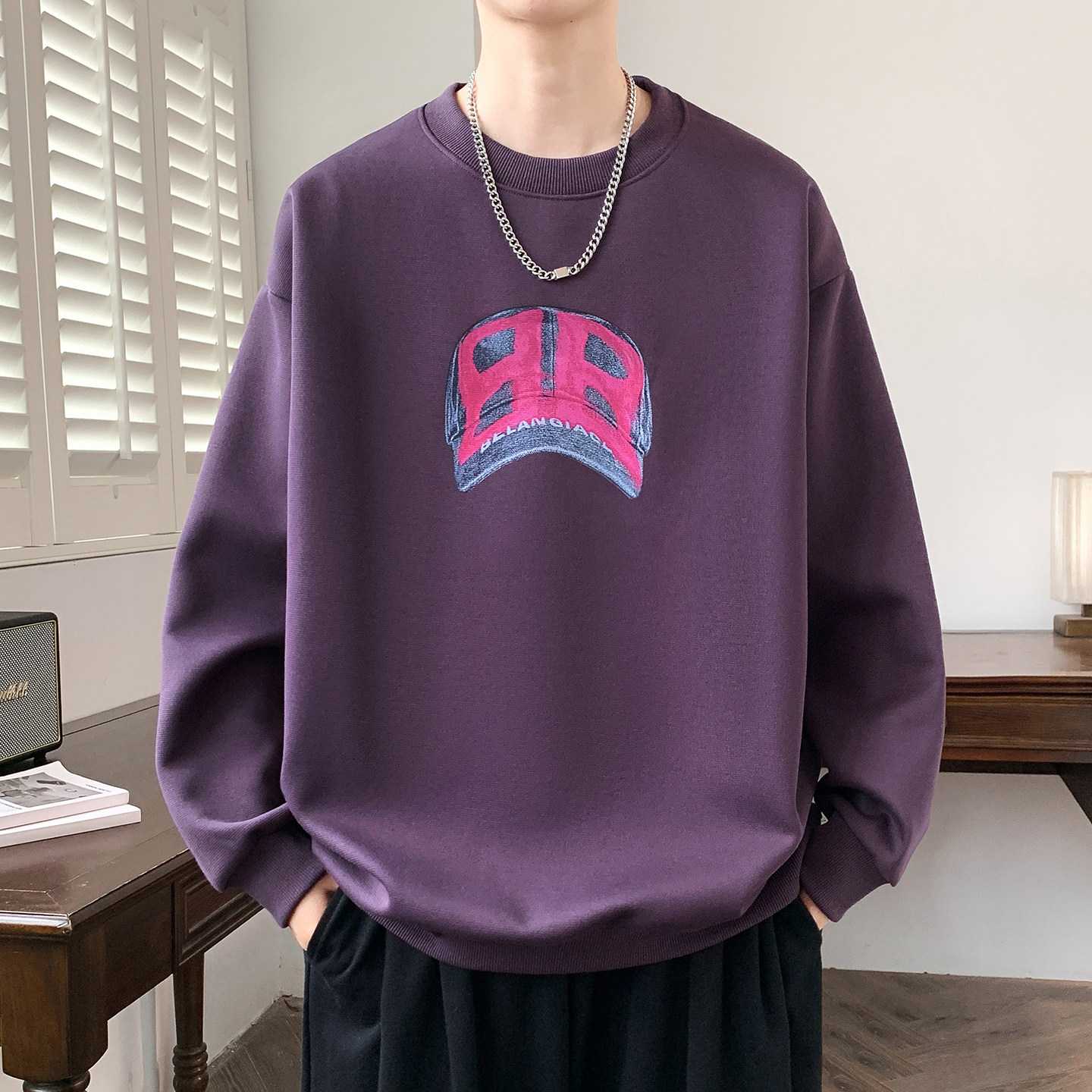 春季潮流休闲卫衣打底衫12岁男孩青少年14初中学生15大童长袖T恤