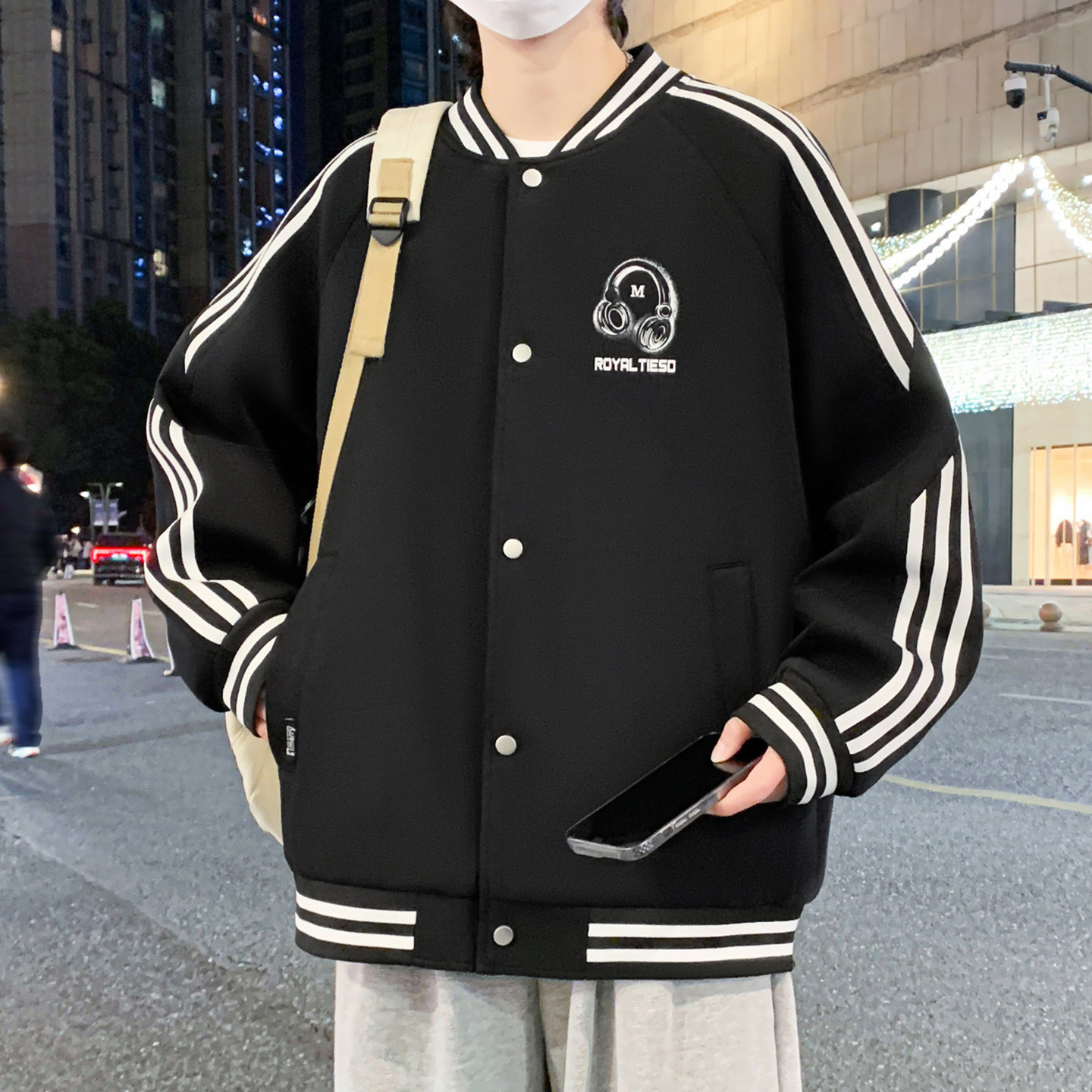 春季休闲运动外套12岁男孩13青少年14高初中学生15大童棒球服夹克