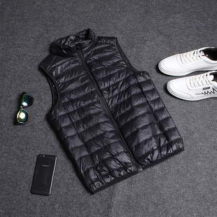 冬季13青少年轻薄羽绒马甲12男孩14初中学生15岁大童薄款保暖背心