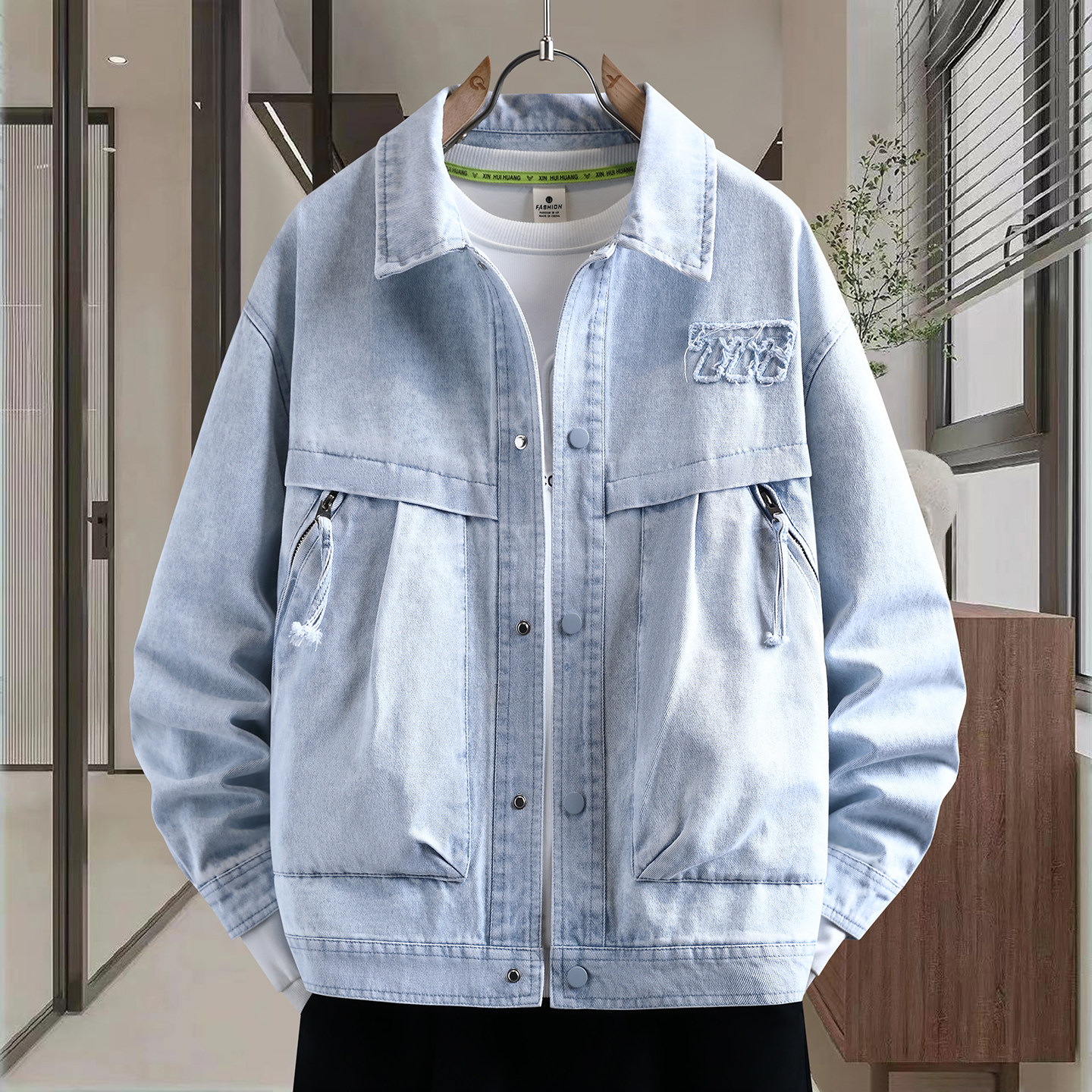 春季宽松牛子衣夹克男孩13初中学生14潮流15岁青少年大童牛仔外套,男装,牛仔外套,淘宝优惠券,粉丝福利购,淘宝优惠卷