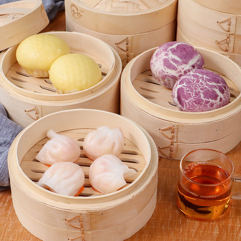 正宗港式茶点虾饺皇紫薯流沙乔拜恩榴莲芝士叉烧包鲜虾烧麦粤式