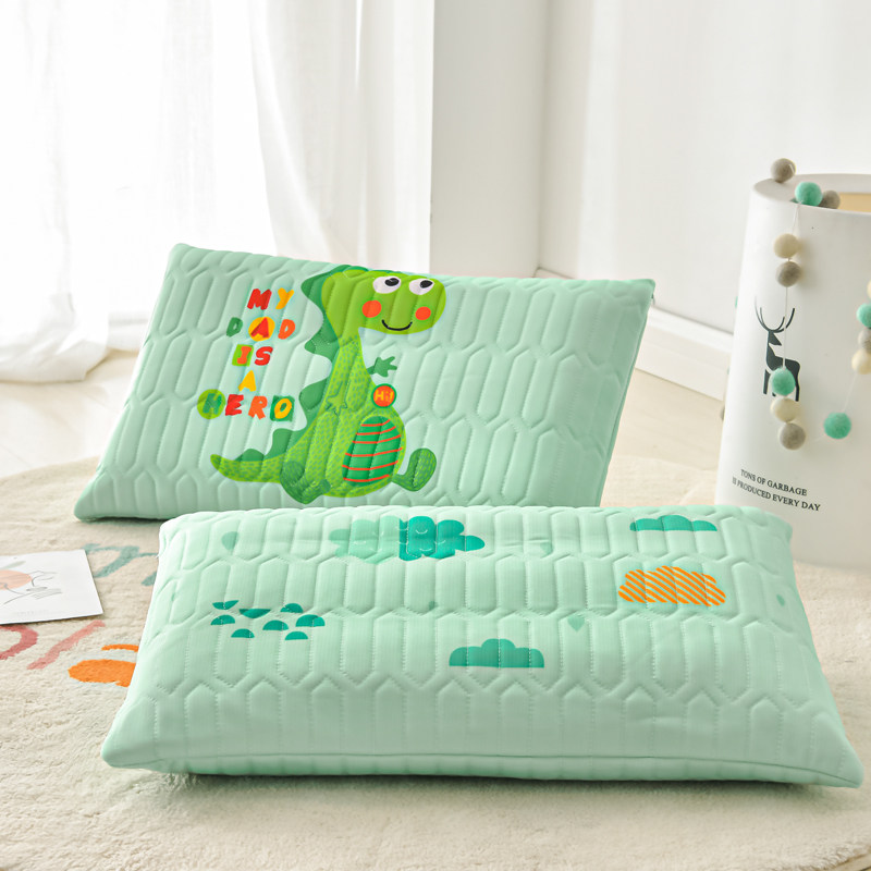 儿童卡通图案乳胶枕头30×50cm幼儿园宝宝午睡单人透气可爱枕芯2