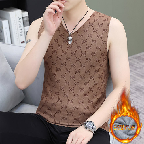 男士保暖背心加厚无袖打底衫