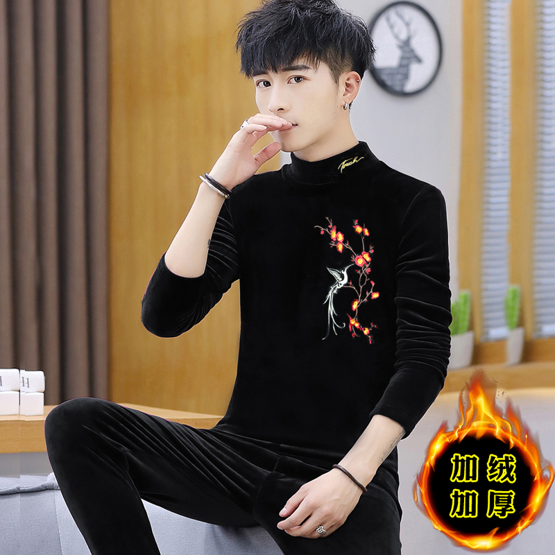 保暖内衣冬季加绒加厚学生中