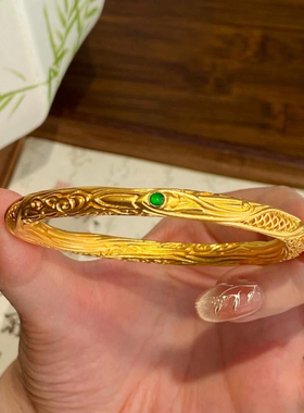 魔童乾坤降世哪吒同款手镯人气国漫手环沙金情侣复古镯子饰品闹海