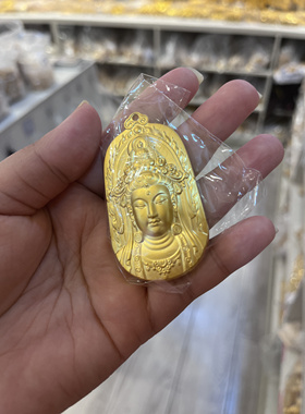 爆款时尚小众沙金吊坠海神妈祖挂坠精雕保平安送妈妈母亲节礼