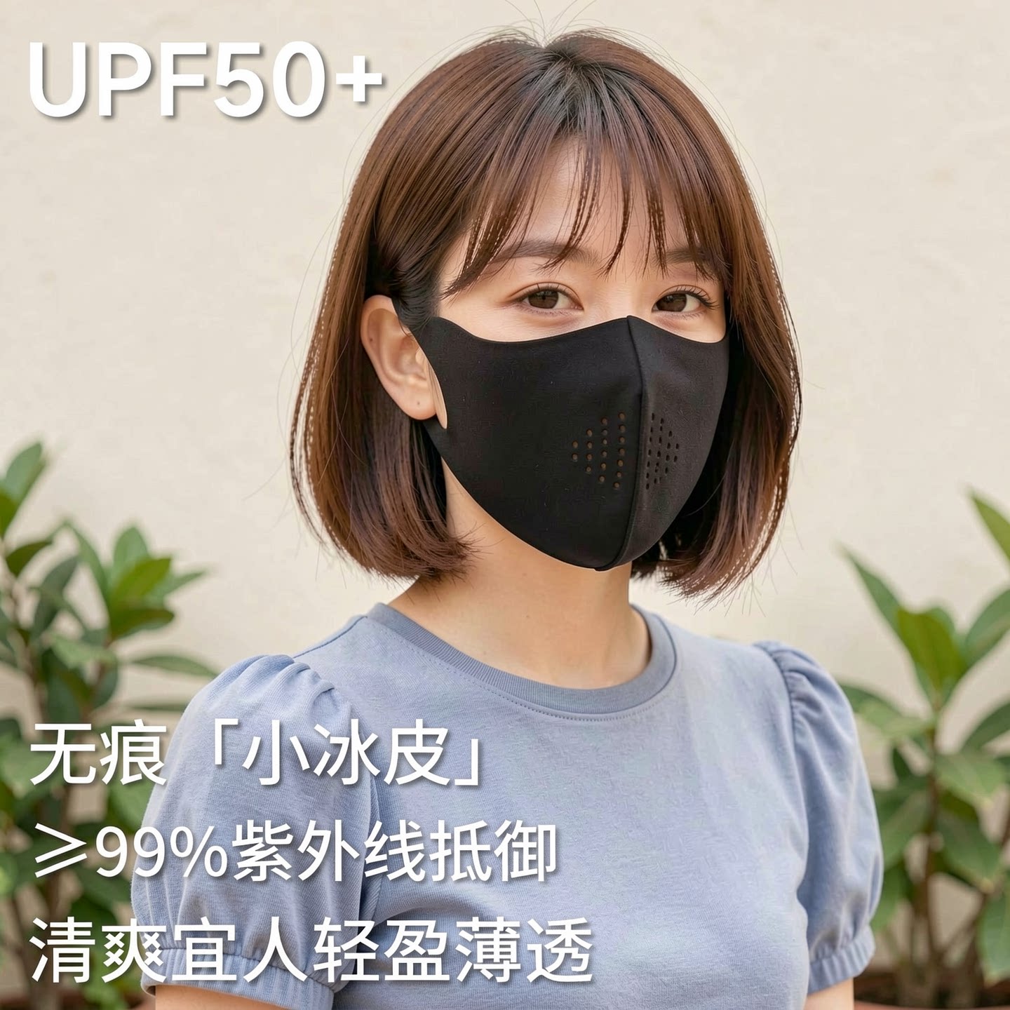 防晒口罩女2026新款防紫外线清爽透气3D立体型显脸小护眼角高颜值