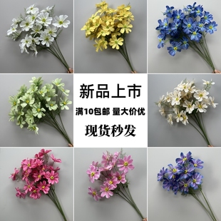 婚礼仿真花材单支3D格桑花仿真花艺婚礼堂吊顶装饰背景花