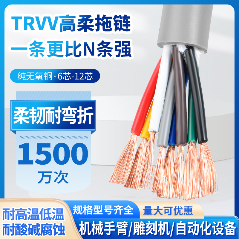 TRVV6781012芯高柔性电线