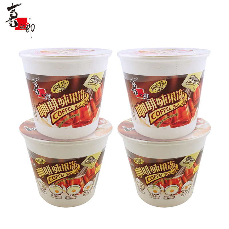 喜之郎 果冻 117gx6碗 咖啡味果冻 茶味果冻 可选 儿童零食礼物