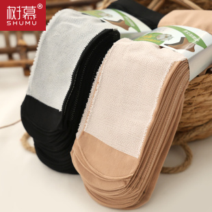 加厚！！棉底丝袜防滑吸汗短款女袜宽松口厚款丝袜短筒