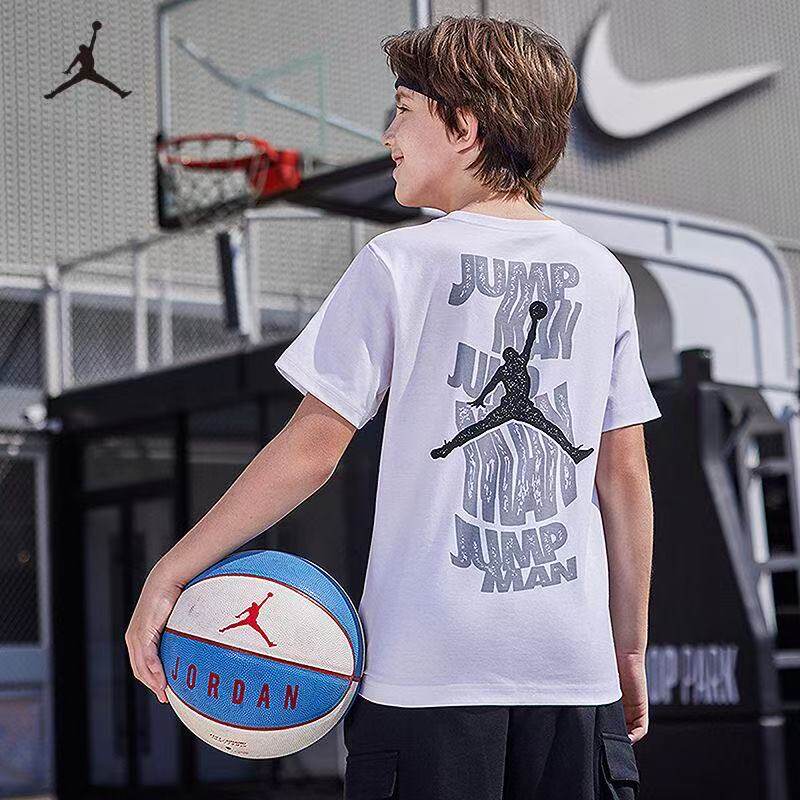 Jordan男童纯棉短袖T恤夏季新款