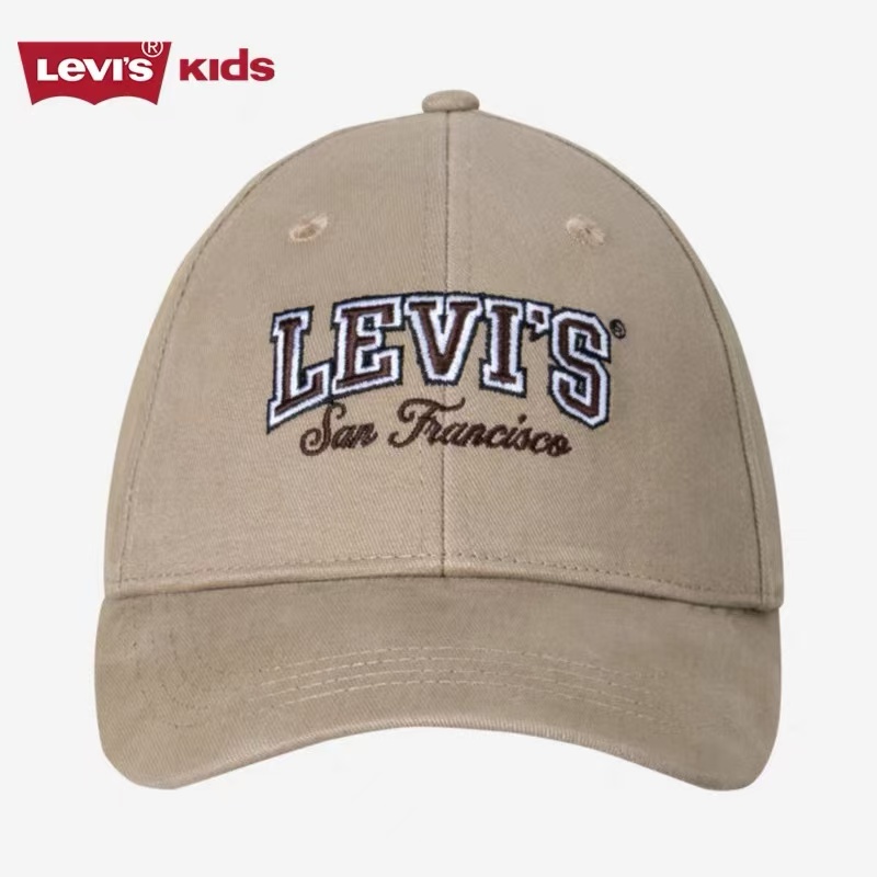 李维斯儿童装男童鸭舌帽2025夏季新款帽子大小童遮阳棒球帽