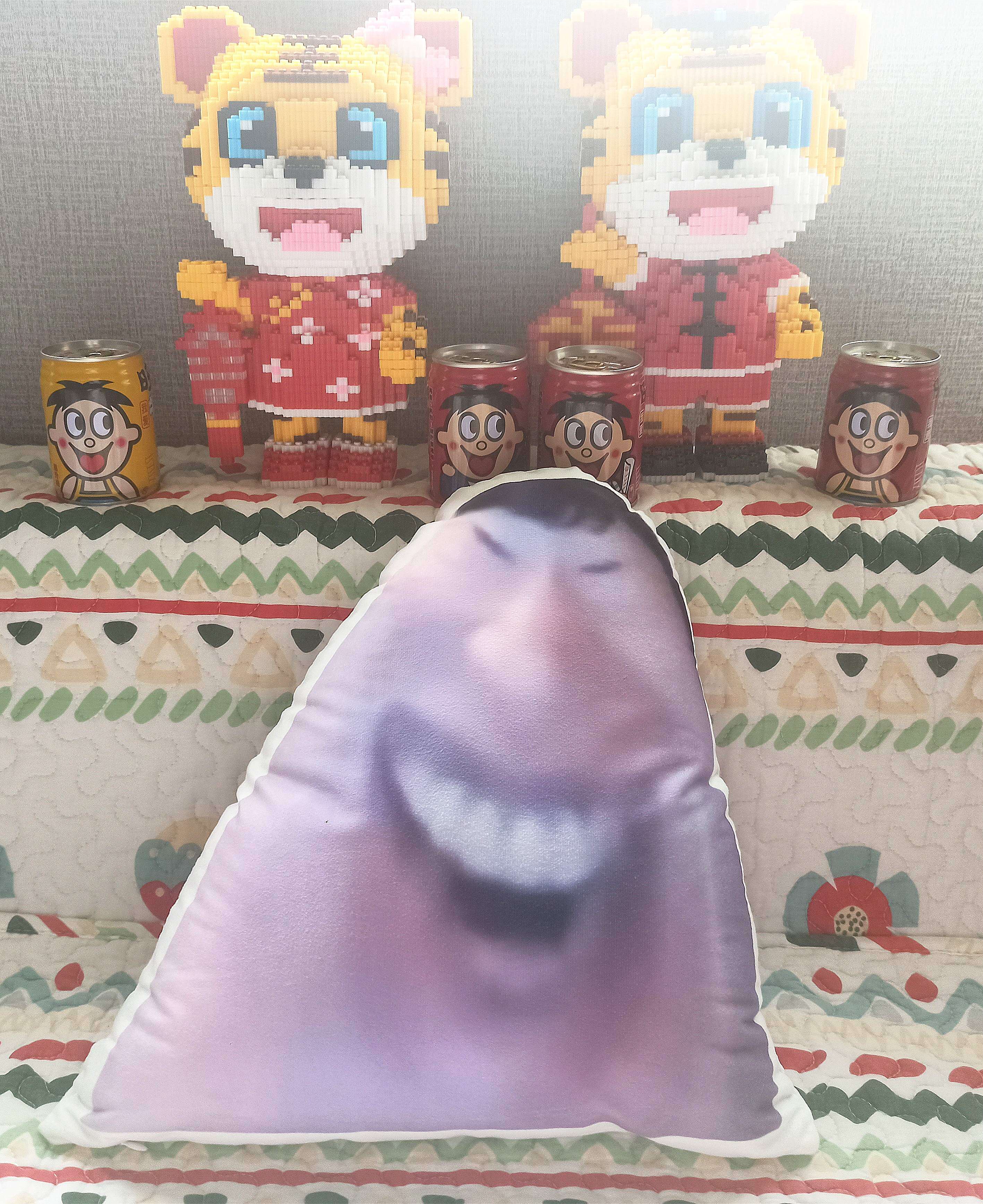 说的道理抱枕我是说的道理枕头北欧棉麻数码印花客厅沙发靠垫靠枕