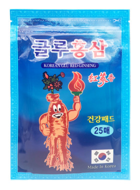 韩国天然红参舒筋活络贴肩颈腰腿关节护理贴一袋25片 跨境
