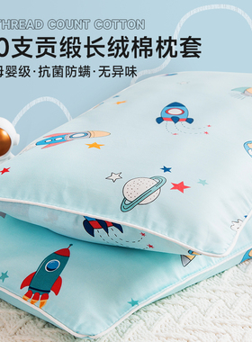100支纯棉枕套卡通夏凉枕头套夏季儿童枕套单个婴儿小枕套30x50cm