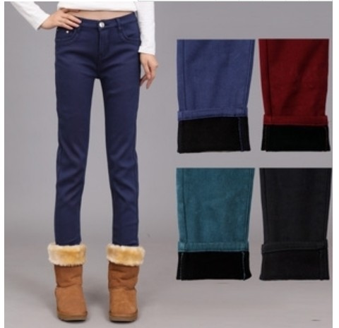 减龄加厚植绒夹棉弹力运动打底裤