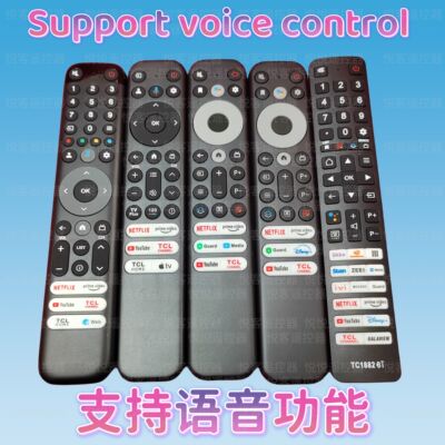语音遥控器适用于TCL电视机RC833 813 902V FMR1 R8 TC1882BI英文