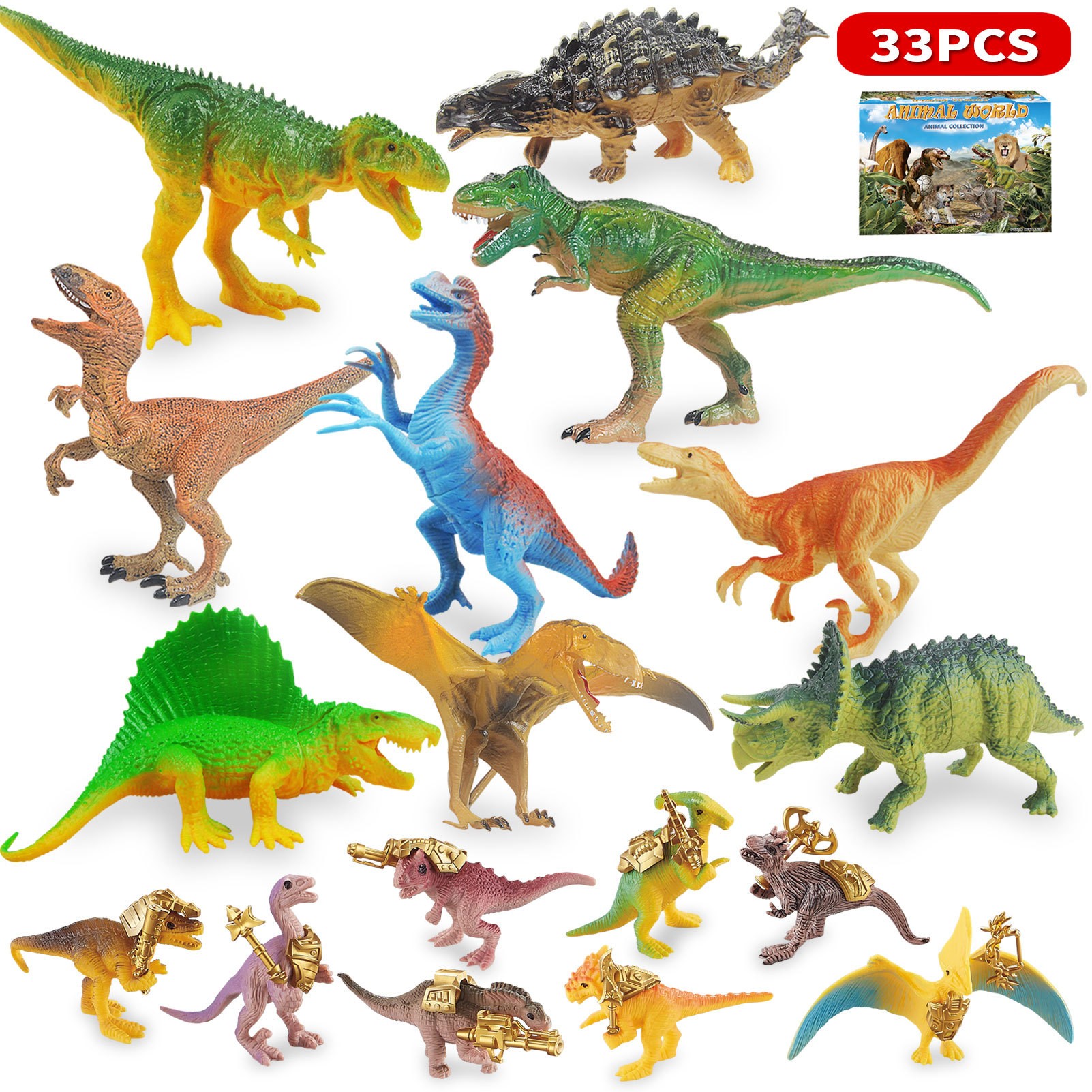 恐龙模型南方巨兽龙霸王恐龙战甲