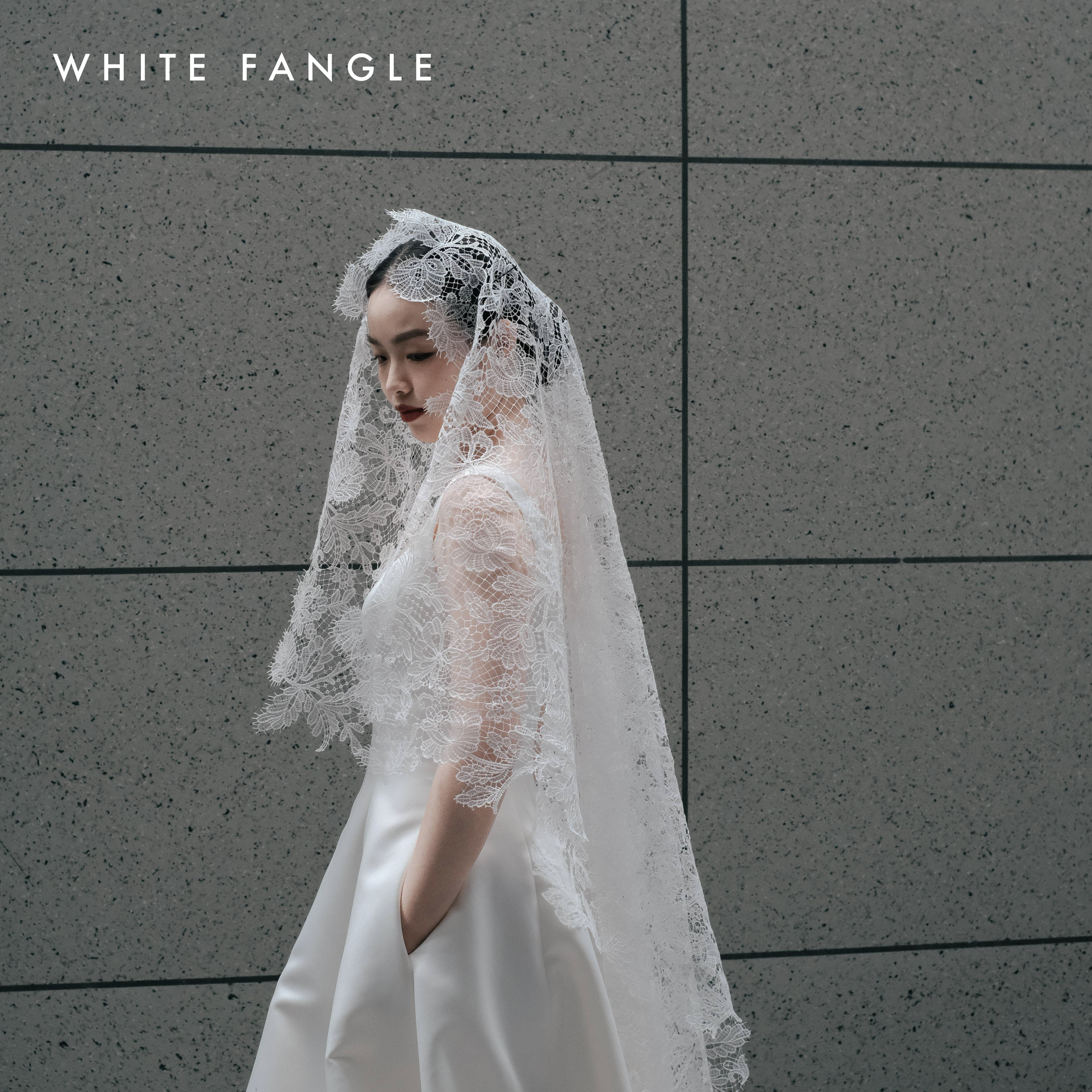 WHITE FANGLE 格雷斯 蕾丝头纱婚礼新娘礼物气质复古气质个性