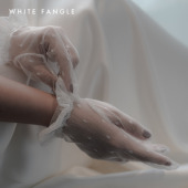 WHITE 少女复古可爱珍珠短手套 珍妮 FANGLE 点点纱短手套