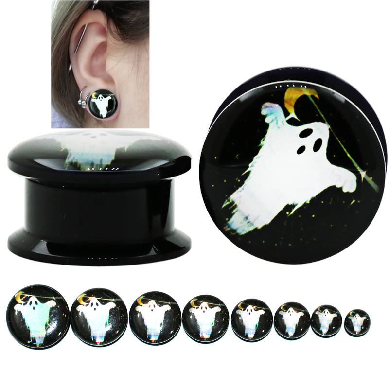 彩绘滴胶朋克风穿刺扩耳器