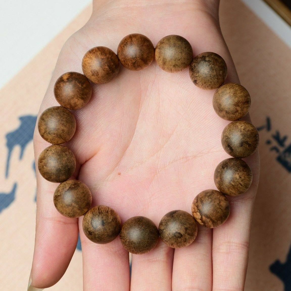 天然正宗柬埔寨男士沉香手串真品