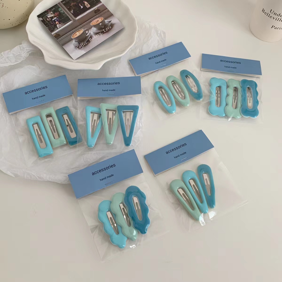 发夹金属滴釉日韩百搭bb夹