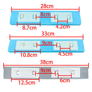 瑞利达款一键换头特质棉头拖地无水印28/33/38拖把头海绵头胶棉头