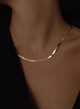 大三手作纯银刀片欧美颈链ins