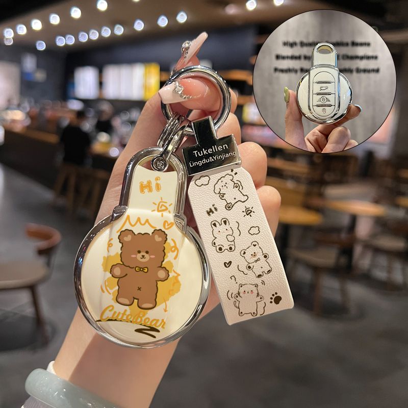 适用宝马x3钥匙保护套X1X2X5钥匙扣1系3系7系5系325Li钥匙包530Li