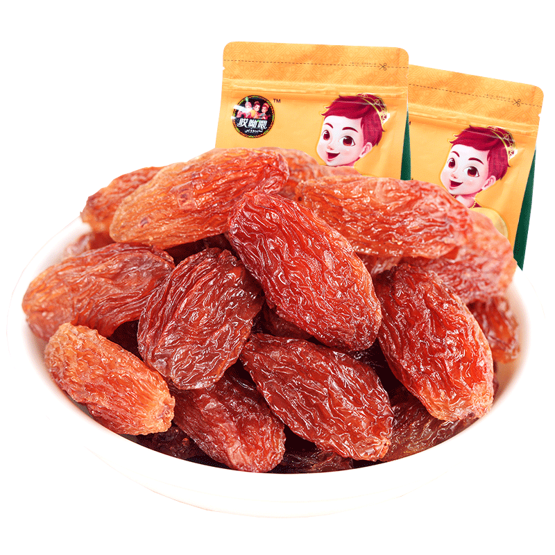 【丝路果果】 新疆特产吐鲁番红香玫瑰葡萄干250g*4无核红提子干