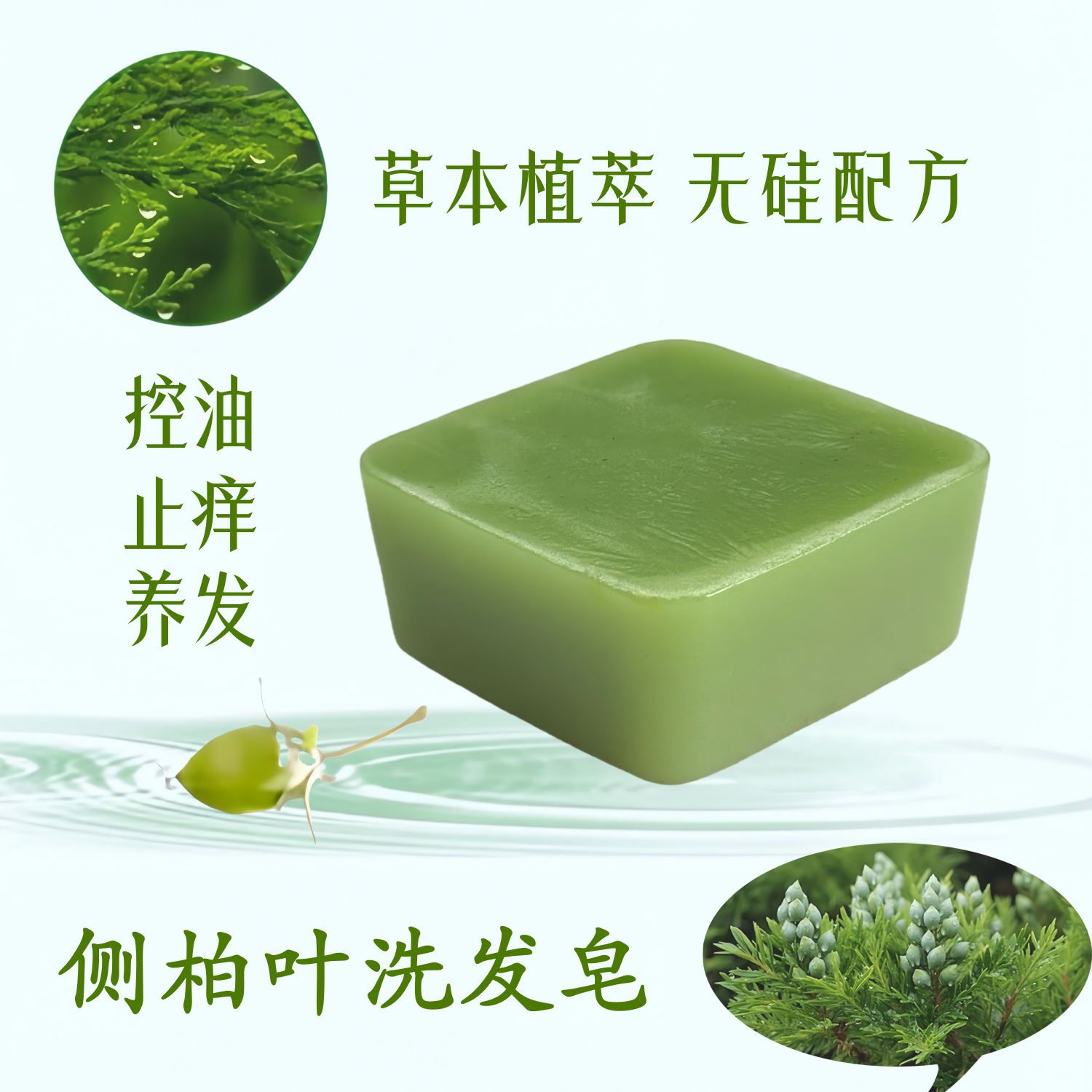 侧柏叶何首乌洗发皂控油去屑止痒